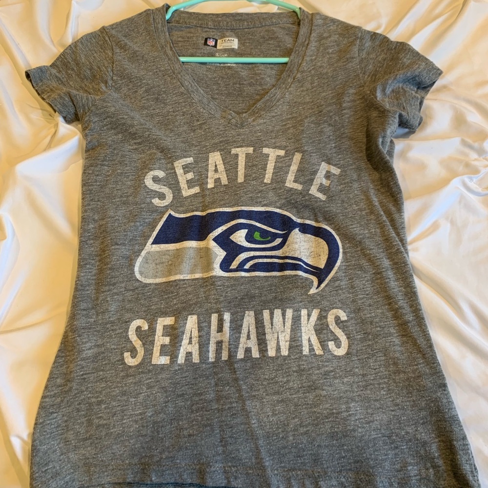 Seattle Seahawks V-neck T-shirt